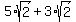 5%2Asqrt%282%29%2B3%2Asqrt%282%29