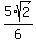 5%2Asqrt%282%29%2F6