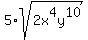 5%2Asqrt%282x%5E4y%5E10%29