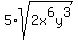 5%2Asqrt%282x%5E6y%5E3%29