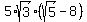 5%2Asqrt%283%29%28sqrt%285%29-8%29