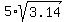 5%2Asqrt%283.14%29%29
