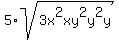 5%2Asqrt%283x%5E2xy%5E2y%5E2y%29+