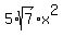 5%2Asqrt%287%29%2Ax%5E2