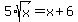 5%2Asqrt%28x%29+=+x%2B6