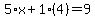 5%2Ax%2B1%284%29=9