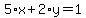 5%2Ax%2B2%2Ay=1