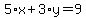 5%2Ax%2B3%2Ay=9