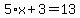 5%2Ax%2B3=13