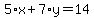 5%2Ax%2B7%2Ay=14