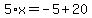 5%2Ax=-5%2B20