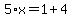 5%2Ax=1%2B4