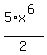 5%2Ax%5E%286%29%2F2