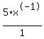 5%2Ax%5E-1%2F1