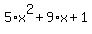 5%2Ax%5E2%2B9%2Ax%2B1