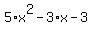 5%2Ax%5E2-3%2Ax-3