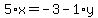 5%2Ax+=+-3+-+1%2Ay