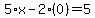 5%2Ax-2%2A%280%29=5