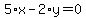 5%2Ax-2%2Ay=0