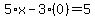 5%2Ax-3%280%29=5