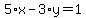 5%2Ax-3%2Ay=1