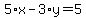 5%2Ax-3%2Ay=5