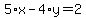 5%2Ax-4%2Ay=2