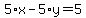 5%2Ax-5%2Ay=5