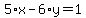 5%2Ax-6%2Ay=1
