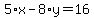 5%2Ax-8%2Ay=16