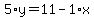 5%2Ay=11-1%2Ax