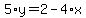 5%2Ay=2-4%2Ax