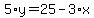 5%2Ay=25-3%2Ax