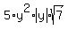 5%2Ay%5E2%2Aabs%28y%29%2Asqrt%287%29