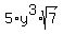 5%2Ay%5E3%2Asqrt%287%29