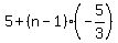 5%2B%28n-1%29%28-5%2F3%29