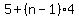 5%2B%28n-1%29%2A4