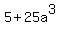 5%2B25a%5E3