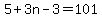5%2B3n-3=101