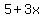 5%2B3x