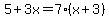 5%2B3x=7%28x%2B3%29