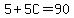 5%2B5C=90