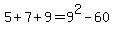 5%2B7%2B9=9%5E2-60