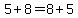 5%2B8+=+8%2B5