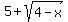 5%2Bsqrt%284-x%29