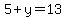 5%2By=13