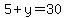 5%2By=30