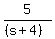 5%2F%28%28s%2B4%29%29