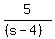 5%2F%28%28s-4%29%29