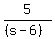 5%2F%28%28s-6%29%29